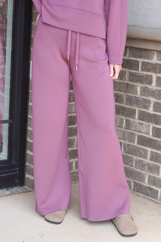 Spanx Airessentials Wide Leg Pant Rum Raisin