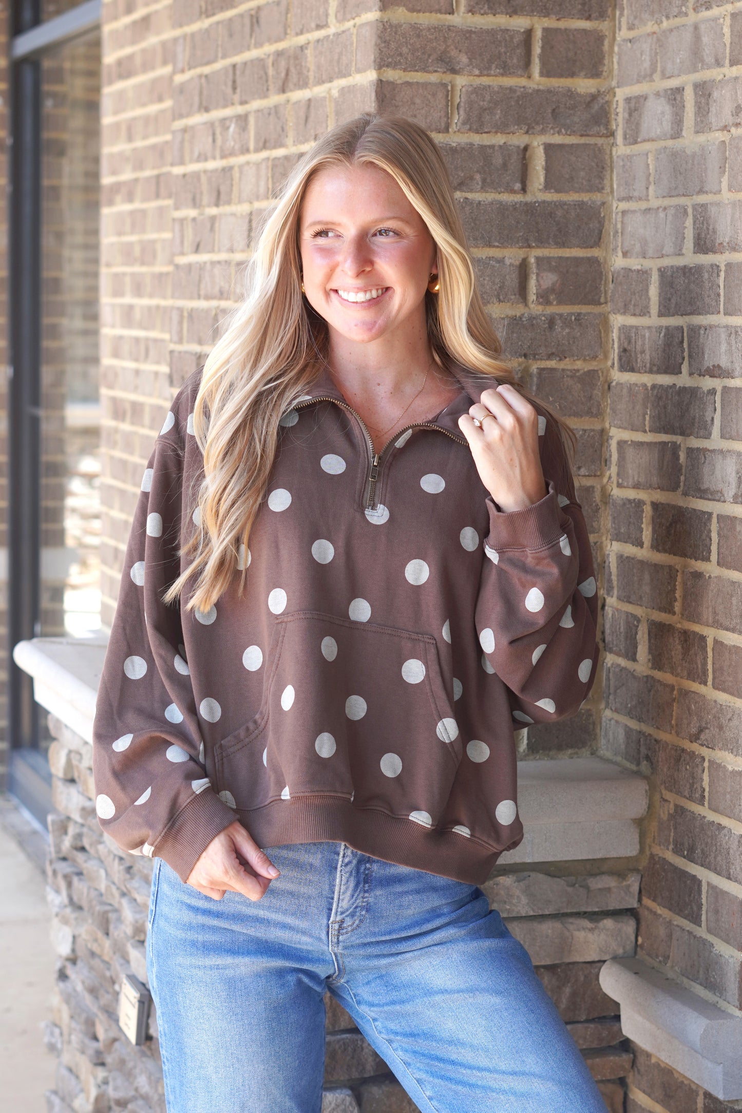 Polly Polka Dot Pullover