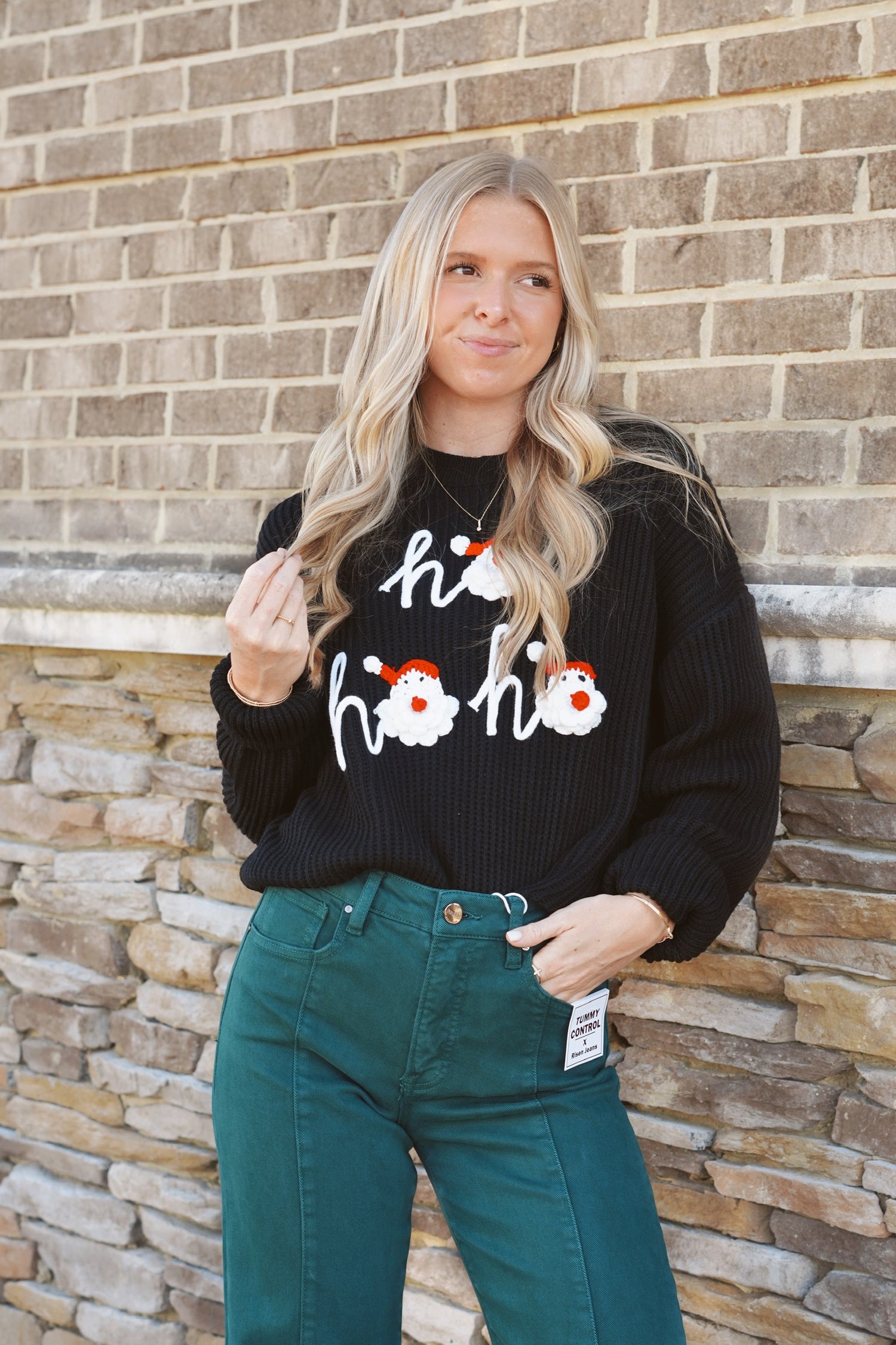 Gracie Green High Rise-Crop Wide Leg Jeans, Button/Zipper Closure, Cropped, Pockets, Wide Leg, Color: Green, Inseam: 26.5"