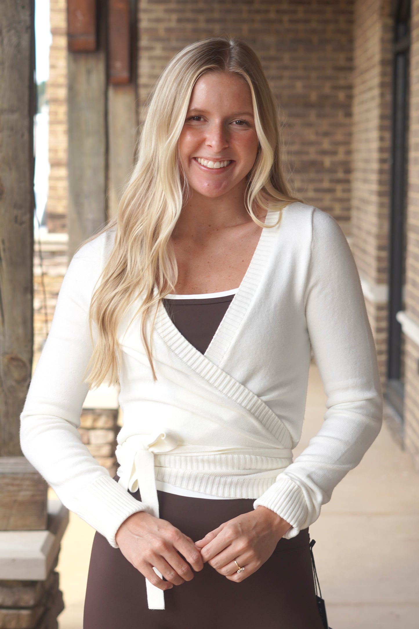 Cloud Cream Long Sleeve Wrap