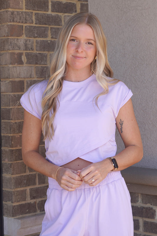 Lavender Love Crossover Top