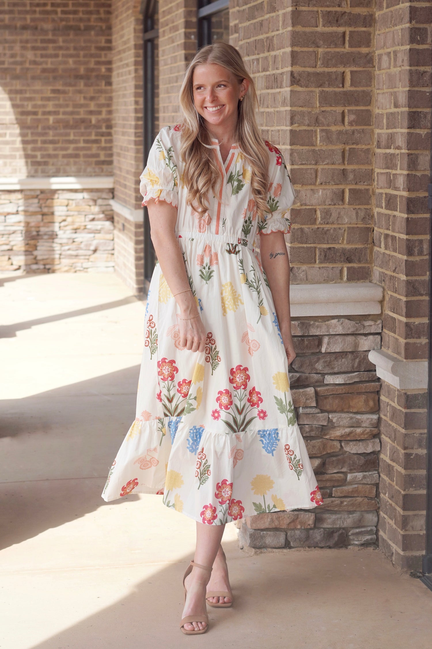 bailey floral maxi dress Bailey Tiered Maxi Dress - Johnny Was