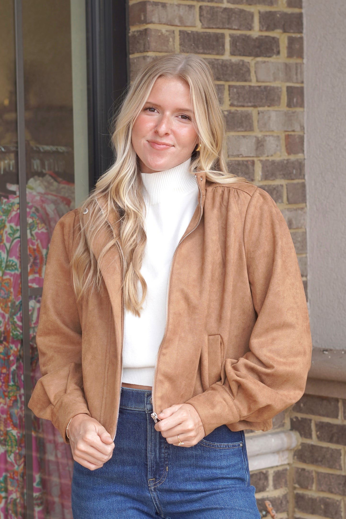 Almond Suede Jacket