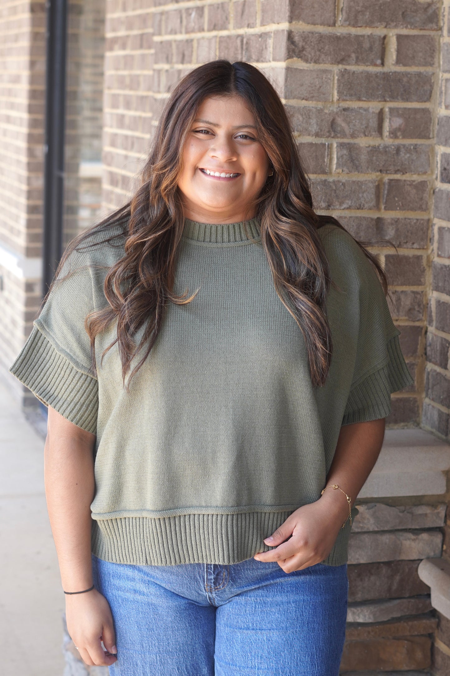 Davy Drop Sleeve Crewneck Sweater
