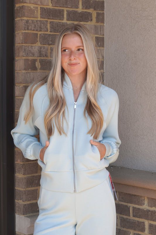 Spanx Airessentials Pintuck Track Jacket Dew