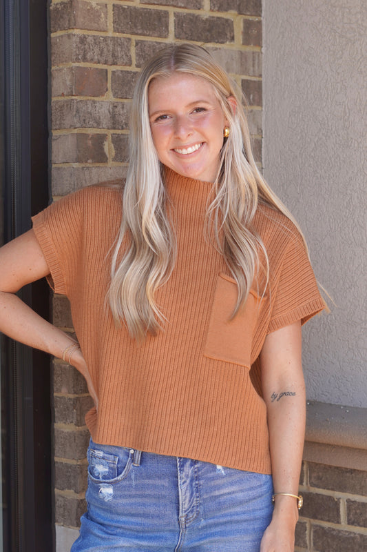 Callie Everyday Knit Pocket Top
