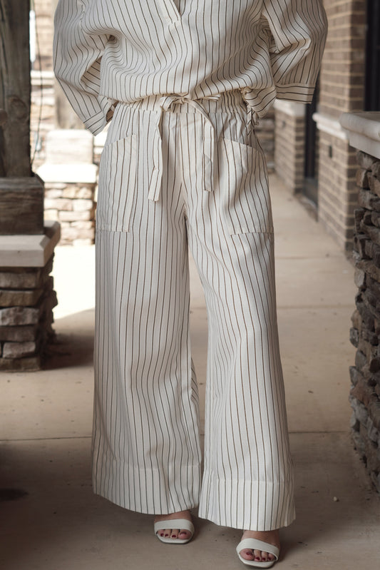 Starlie Striped Wide Leg Pants
