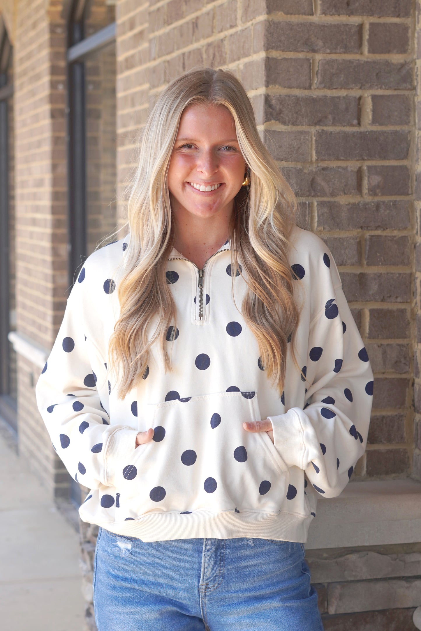 Polly Polka Dot Pullover