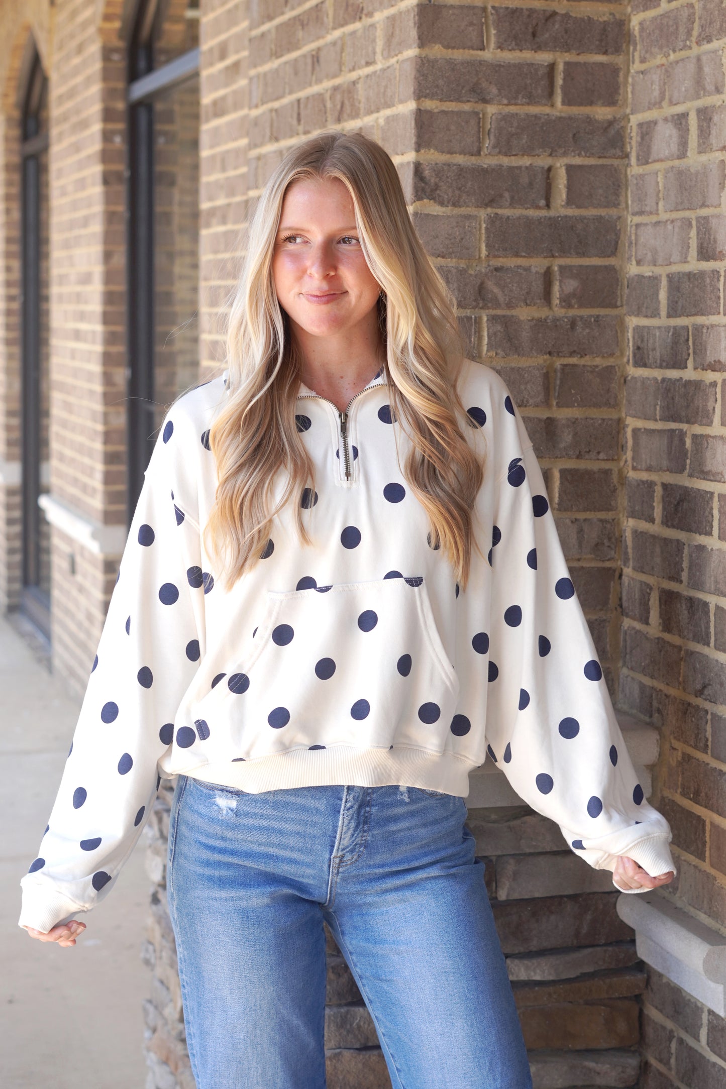 Polly Polka Dot Pullover