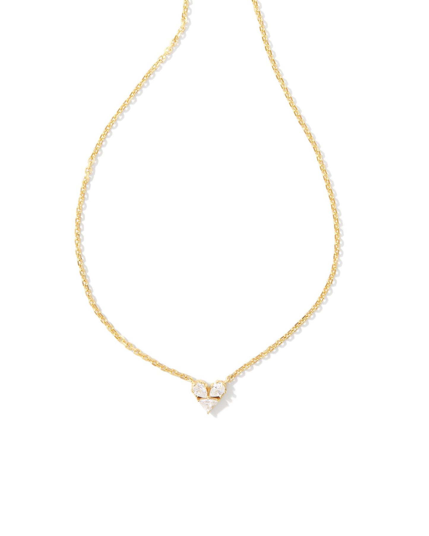 Gold Metal White CZ