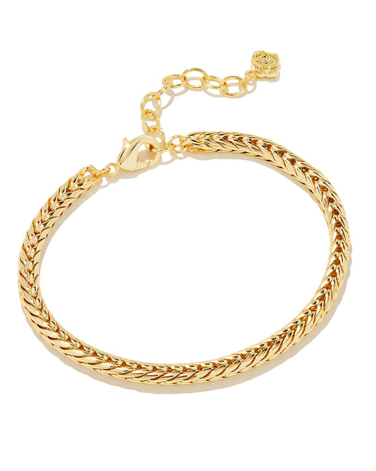 A chunky chain is a wrist stack staple, and the Kinsley Chain Bracelet in Gold is just that. Bold and timeless, this bracelet pairs perfectly with almost any style thanks to its all-metal design. Dressed up or down, you’ll turn to this bracelet time and time again for an effortlessly cool look.