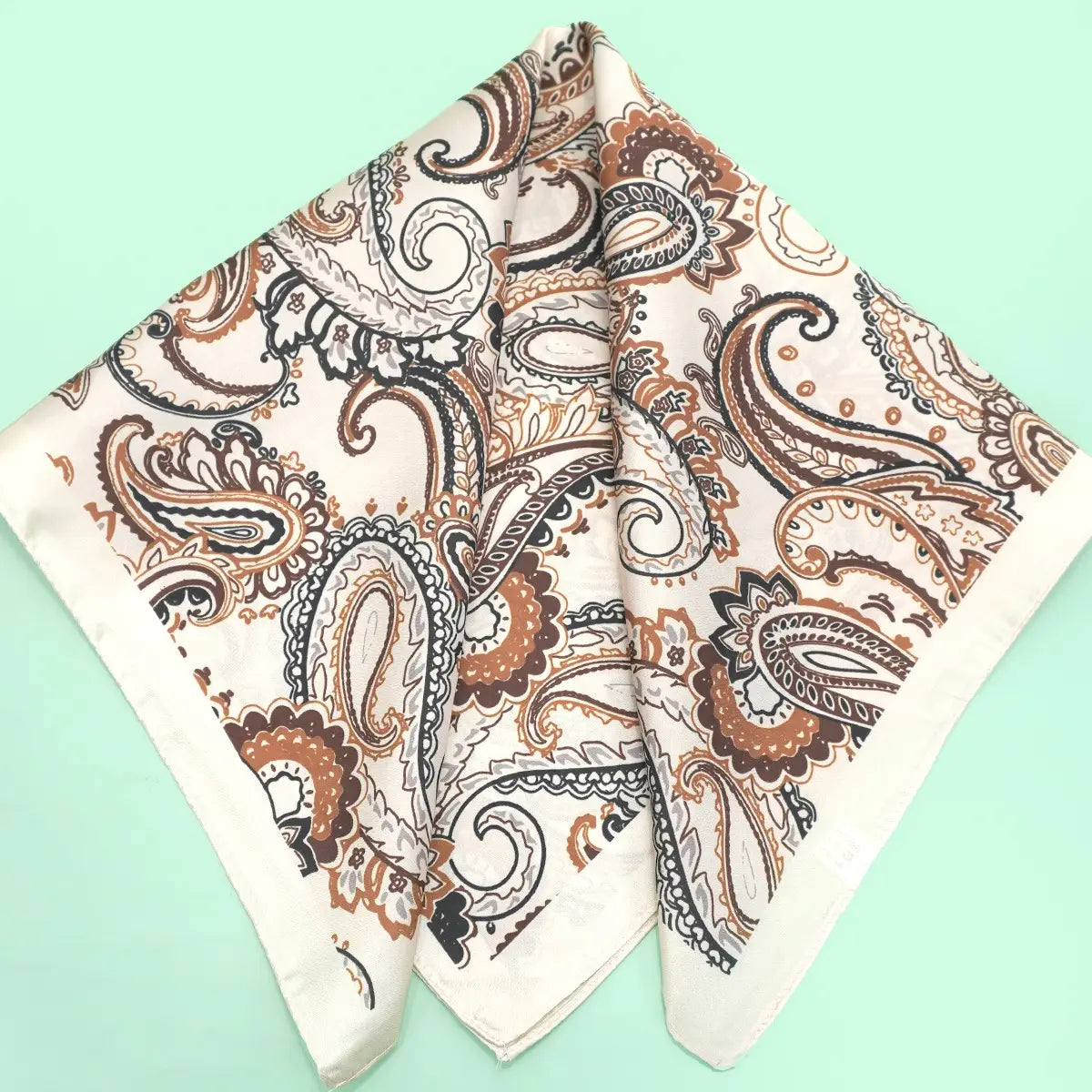 Paisley Pink Silky Feel Bandana Scarf