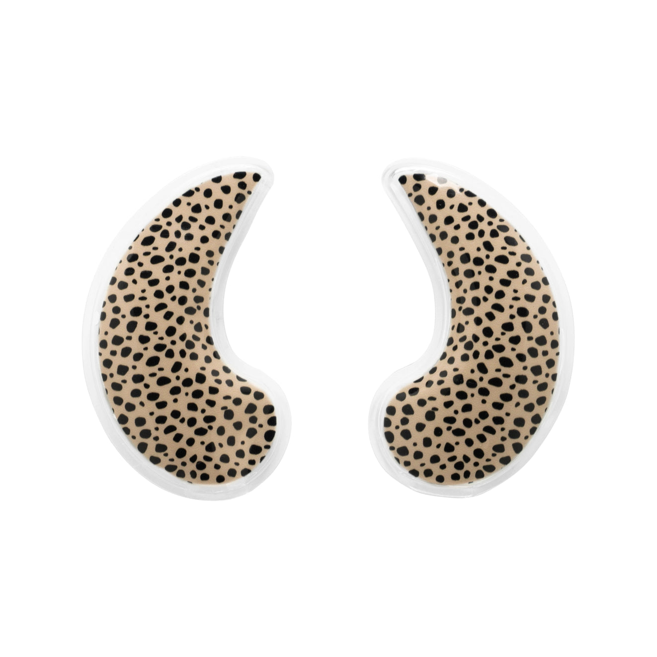 Pair of eye patch with a cheetah print 
