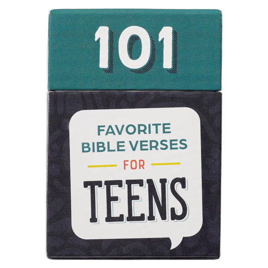 The 101 Favorite Bible Verses for Teens Teal and Blue Box of Blessings