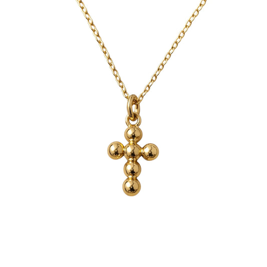 Bubble Cross Necklace