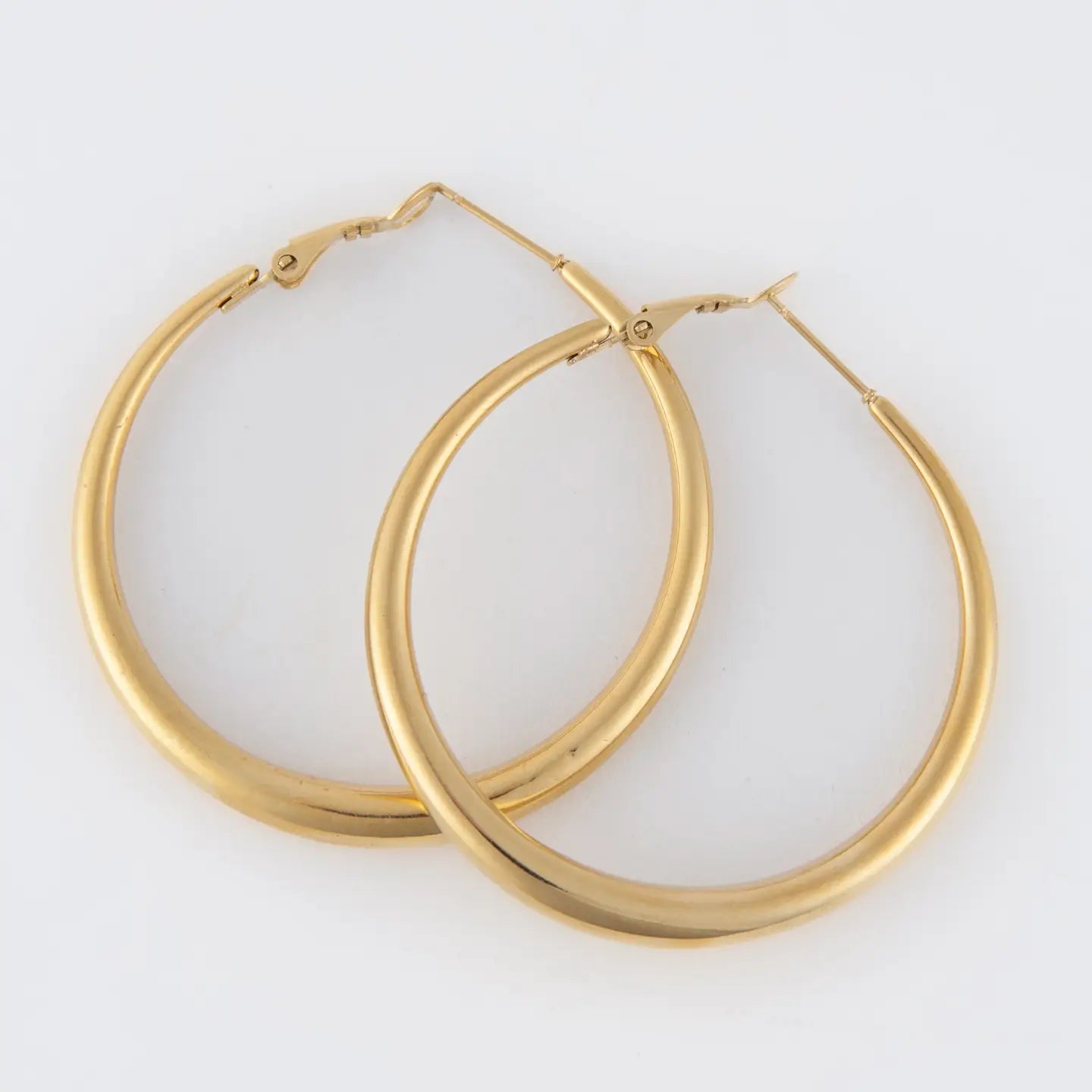 Chunky Hoop Earrings Gold
