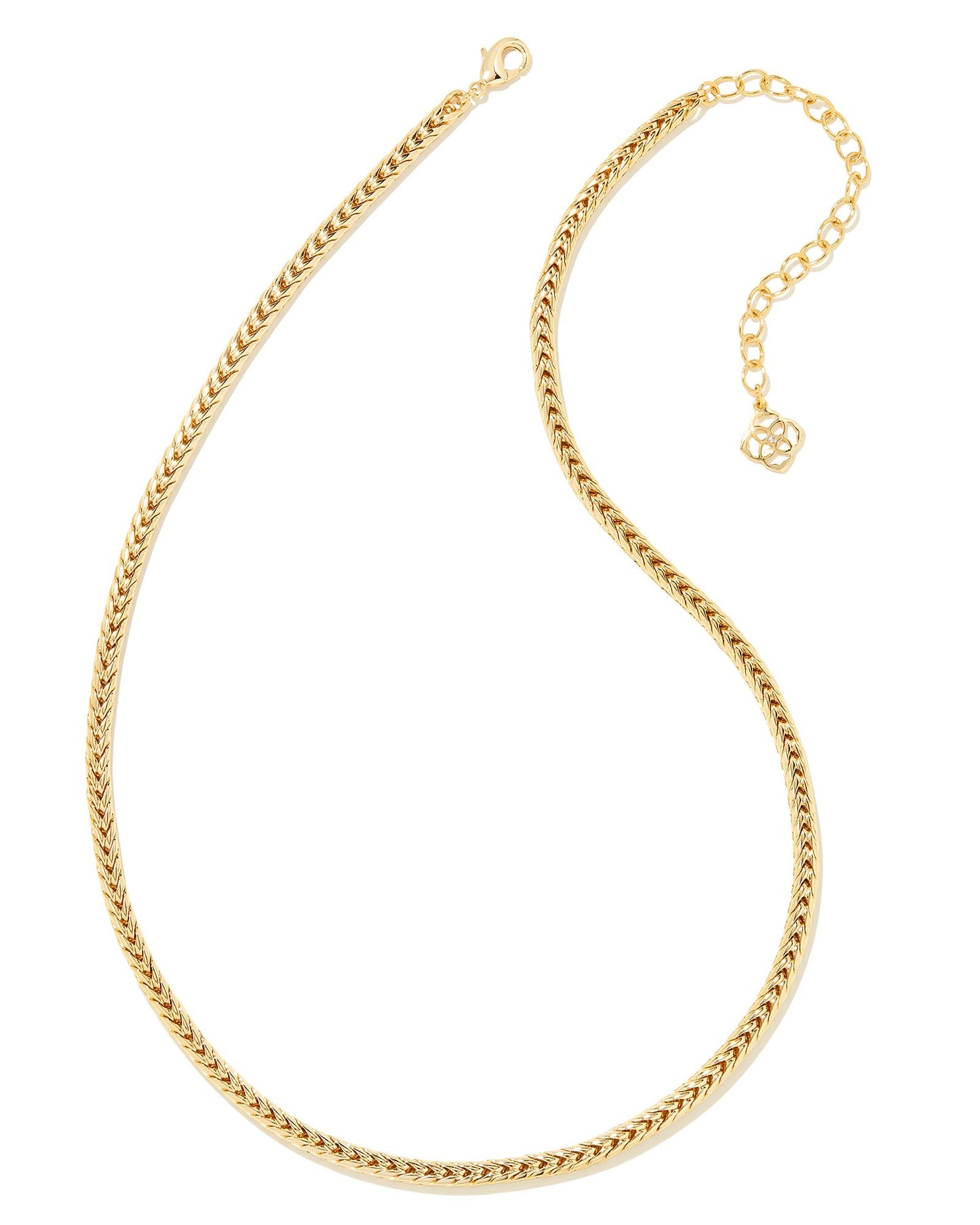 Meet your new layering staple: the Kinsley Chain Necklace in Gold. A bold, braided chain, this necklace is a timeless take on the link trend. Wear it on its own for a minimalist look or style it with a pendant for some added dimension—either way, this necklace is clearly a must-have.