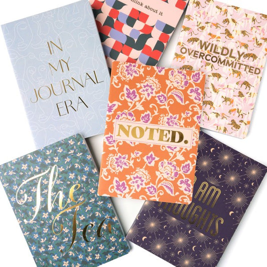 An entry a day keeps the drama away! Designed with trending phrases and unique prints, these journals are great for creative writing, school or work notes and daily drama entries.