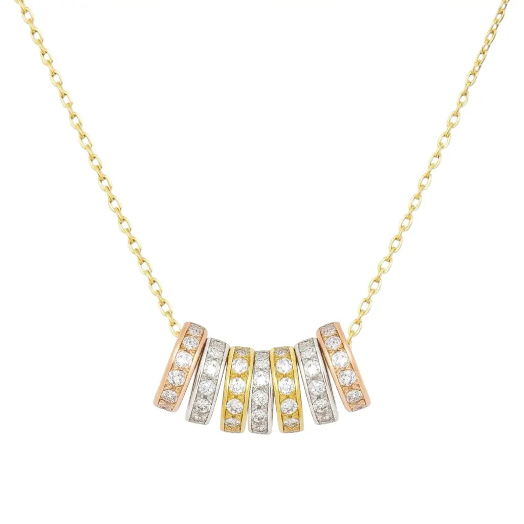 Erica Pave Hoop Necklace