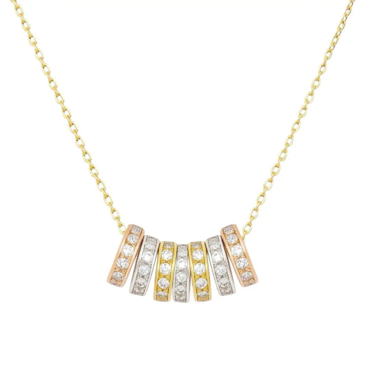 Erica Pave Hoop Necklace