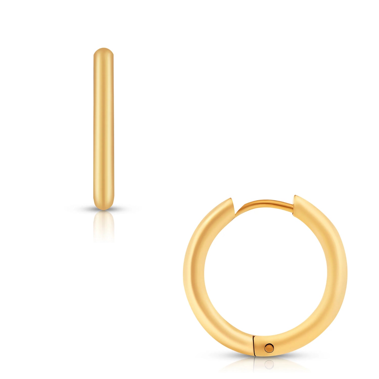 mini gold huge hoop earrings