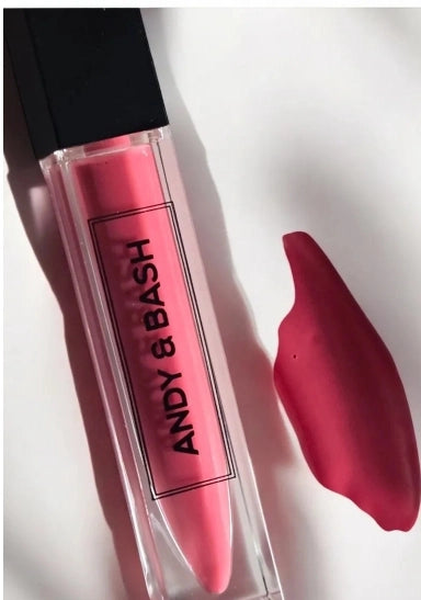Dark Pink Lighted Wand Lipgloss With Mirror
