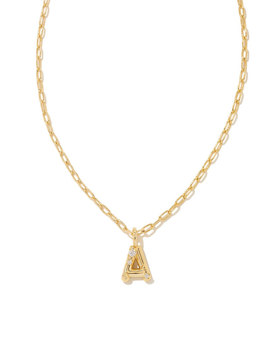 Personalize your everyday look with the Crystal Letter Short Pendant Necklace in White Crystal. Whether you’re rocking your initial or a loved one’s, this sentimental layer is one you’ll keep coming back to again and again. Dimensions- 16' CHAIN WITH 3' EXTENDER, 0.62'L X 0.35"W PENDANT Metal- 14K Gold plated over brass Closure- Lobster Clasp Material- White CZ Letter A