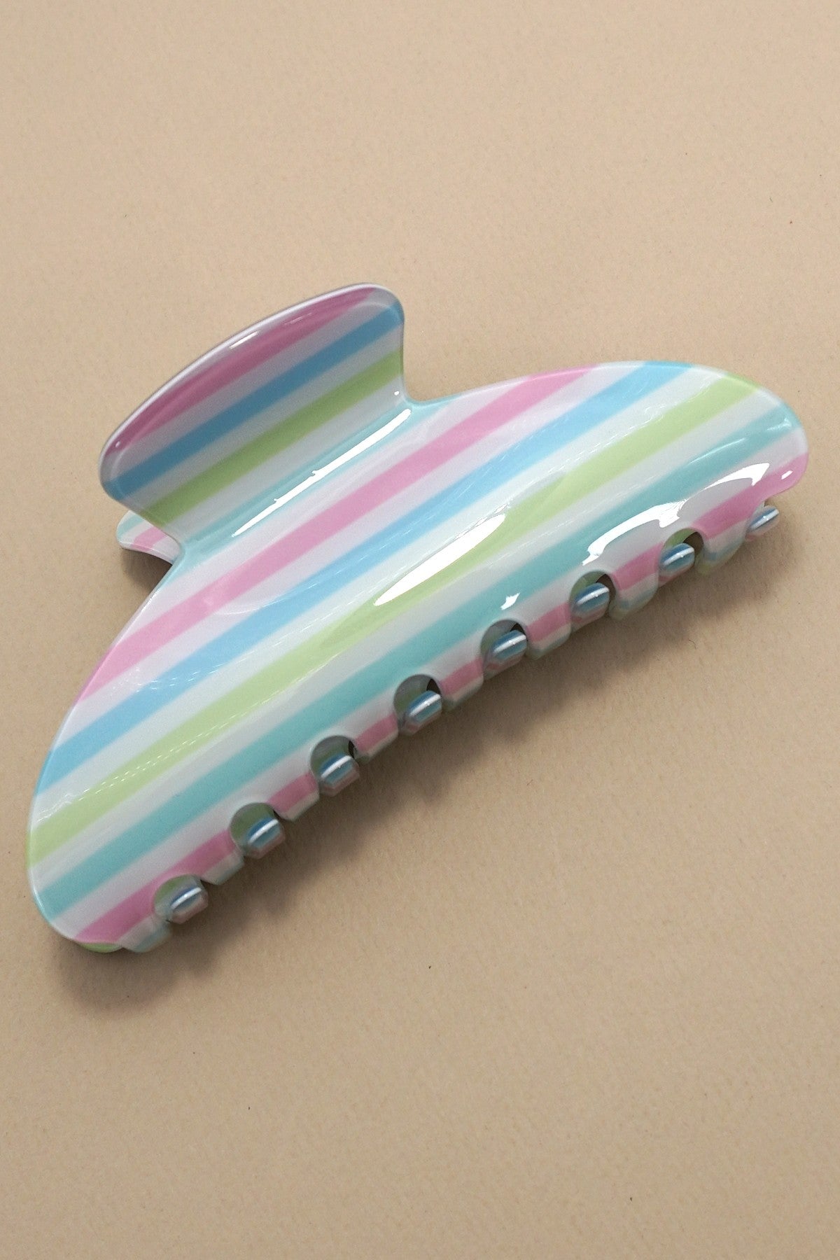 Striped Hair Clip