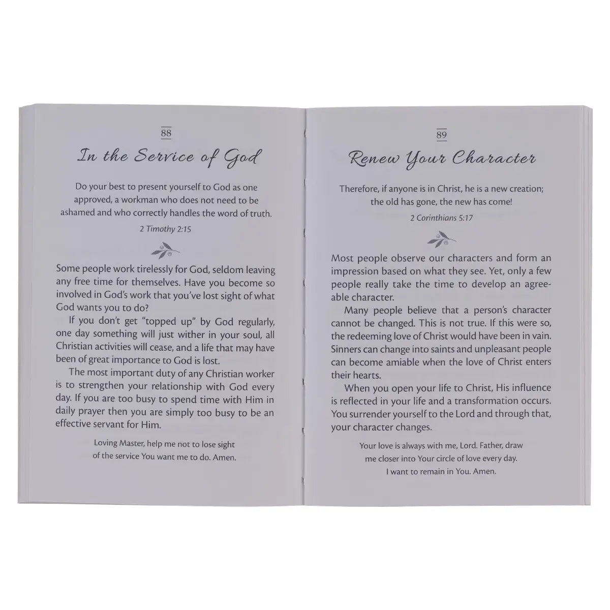 Find spiritual refreshment with the Grace for Today Mini Devotional ;features 180 short yet powerful devotions focused on God’s faithfulness and loving kindness, reflecting on His power, presence, and promises