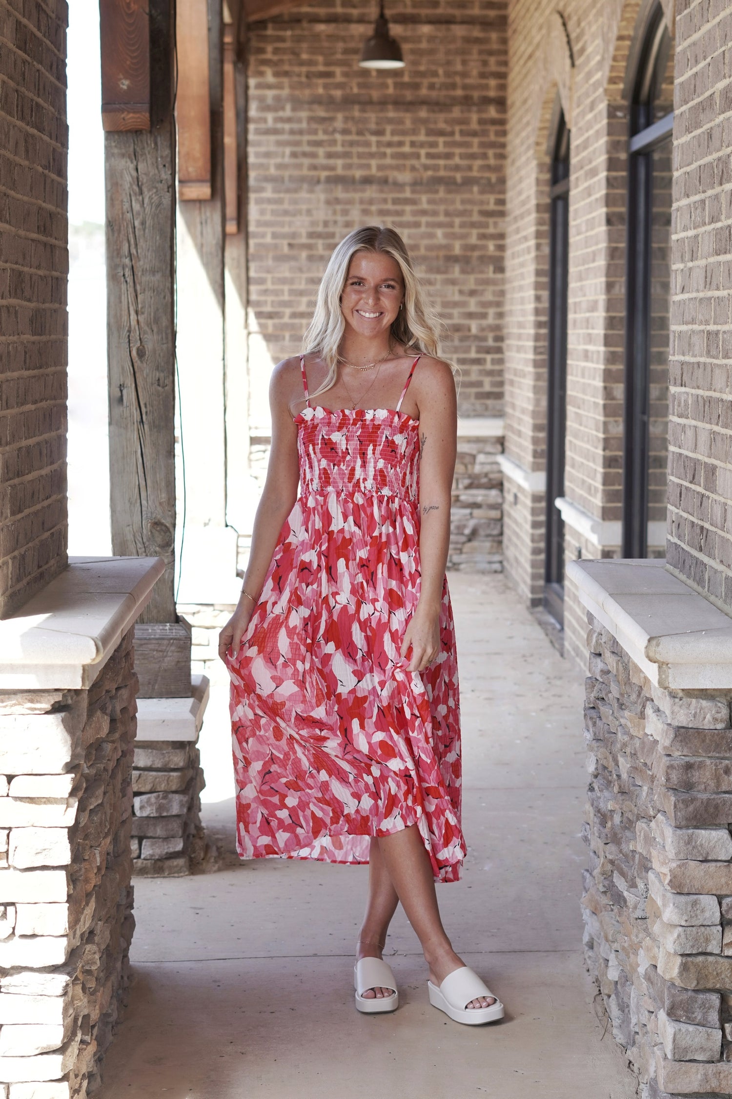 Sweet Summertime Hot Pink Midi Dress Sweet Summertime Hot Pink Midi Dress