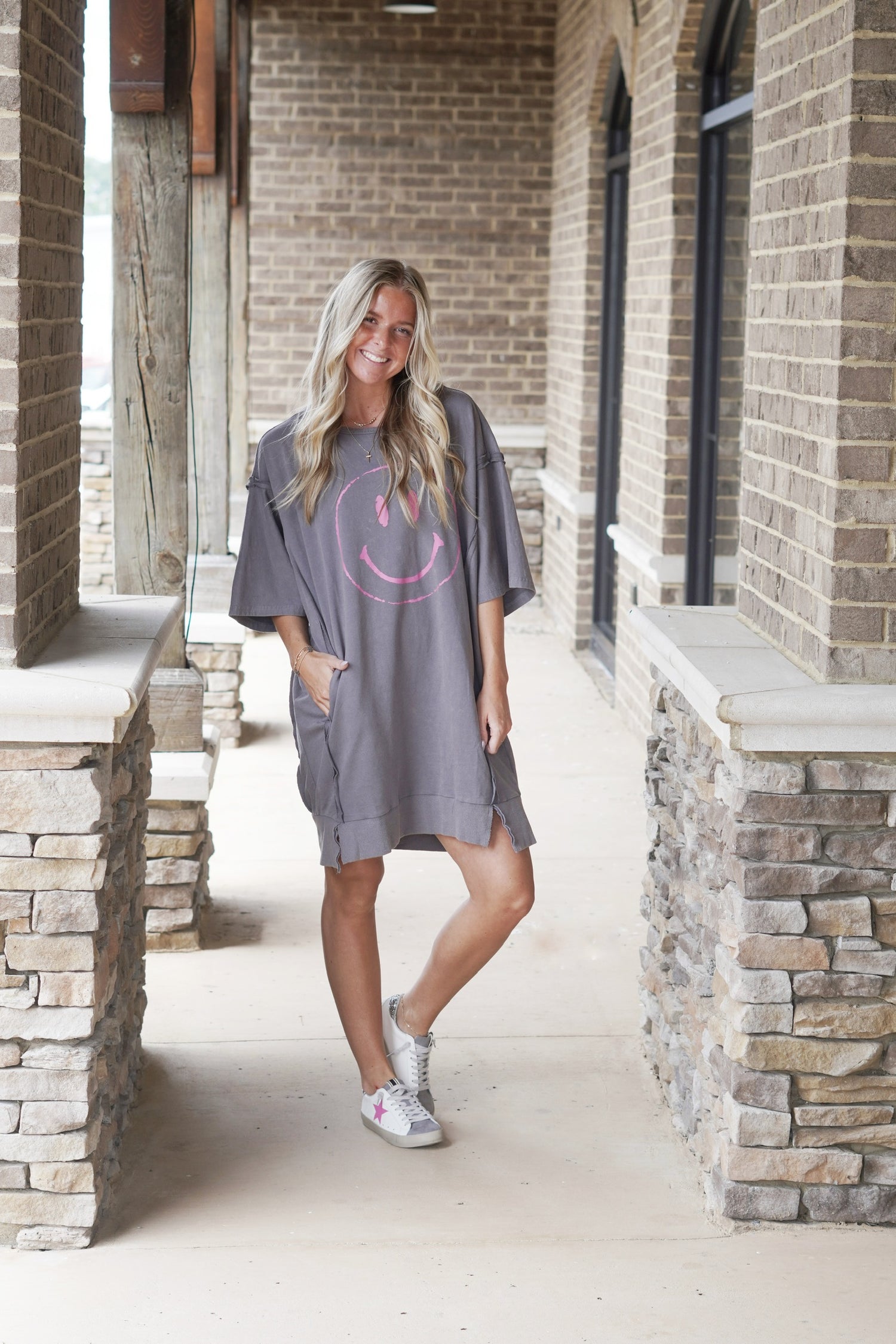 All Smiles T-Shirt Dress