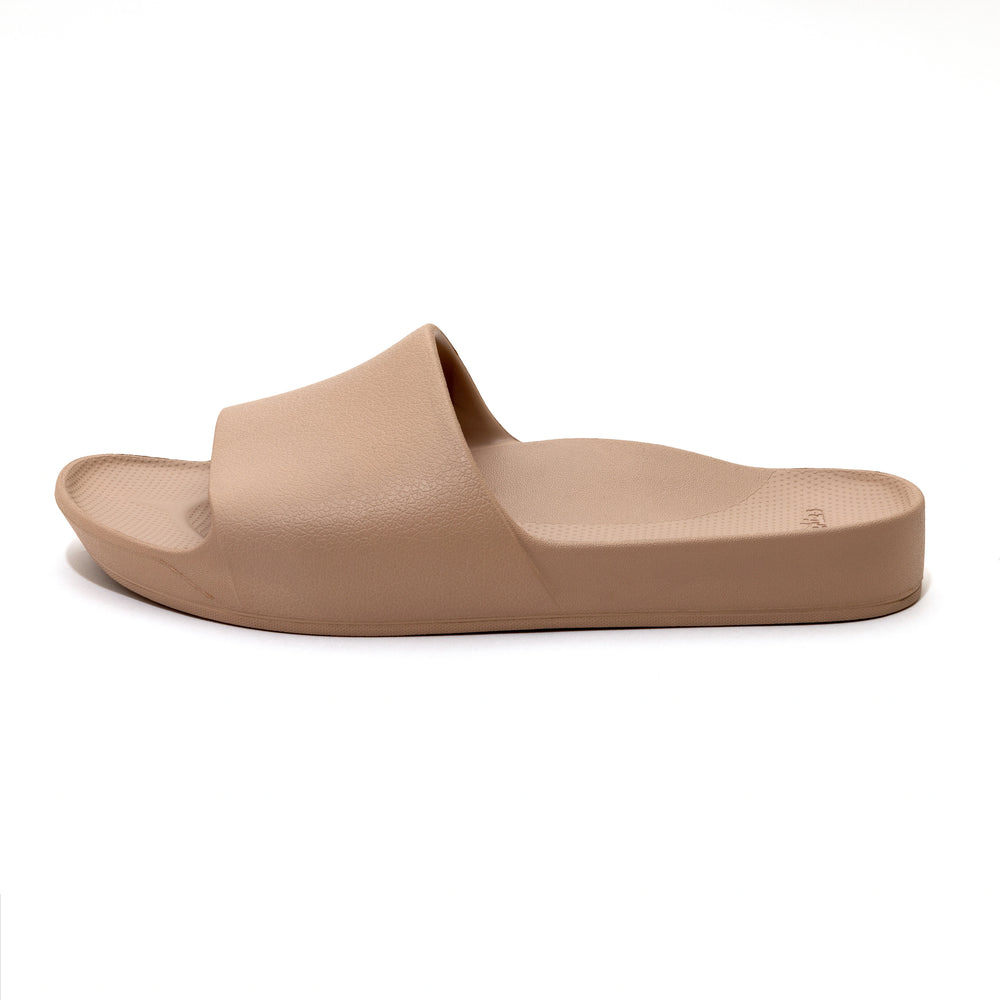 Tan Arch Support Slides. 
