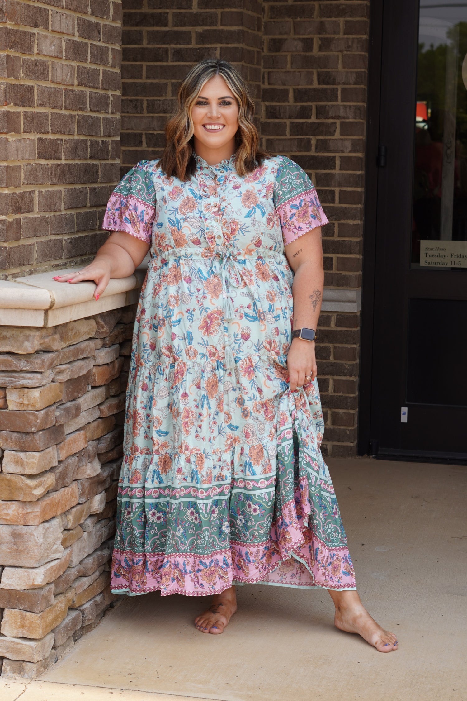 Tina Lush Floral Maxi Dress Tina Lush Floral Maxi Dress