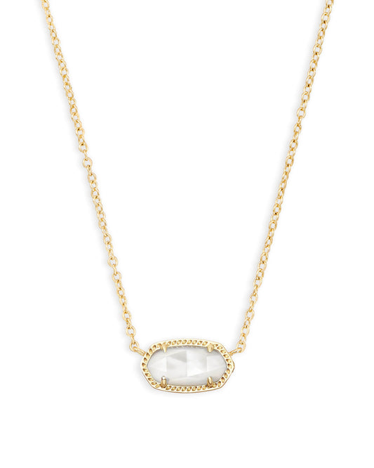 Kendra Scott Elisa Necklace Gold Ivory Mother Of Pearl