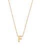 Gold Satellite Chain with lobster closure with initial F