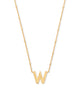 Gold Satellite Chain with lobster closure with initial W