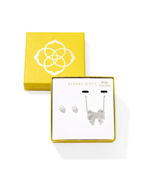 Kendra Krista Bow And Ashton Gift Set Rhodium White Mix
