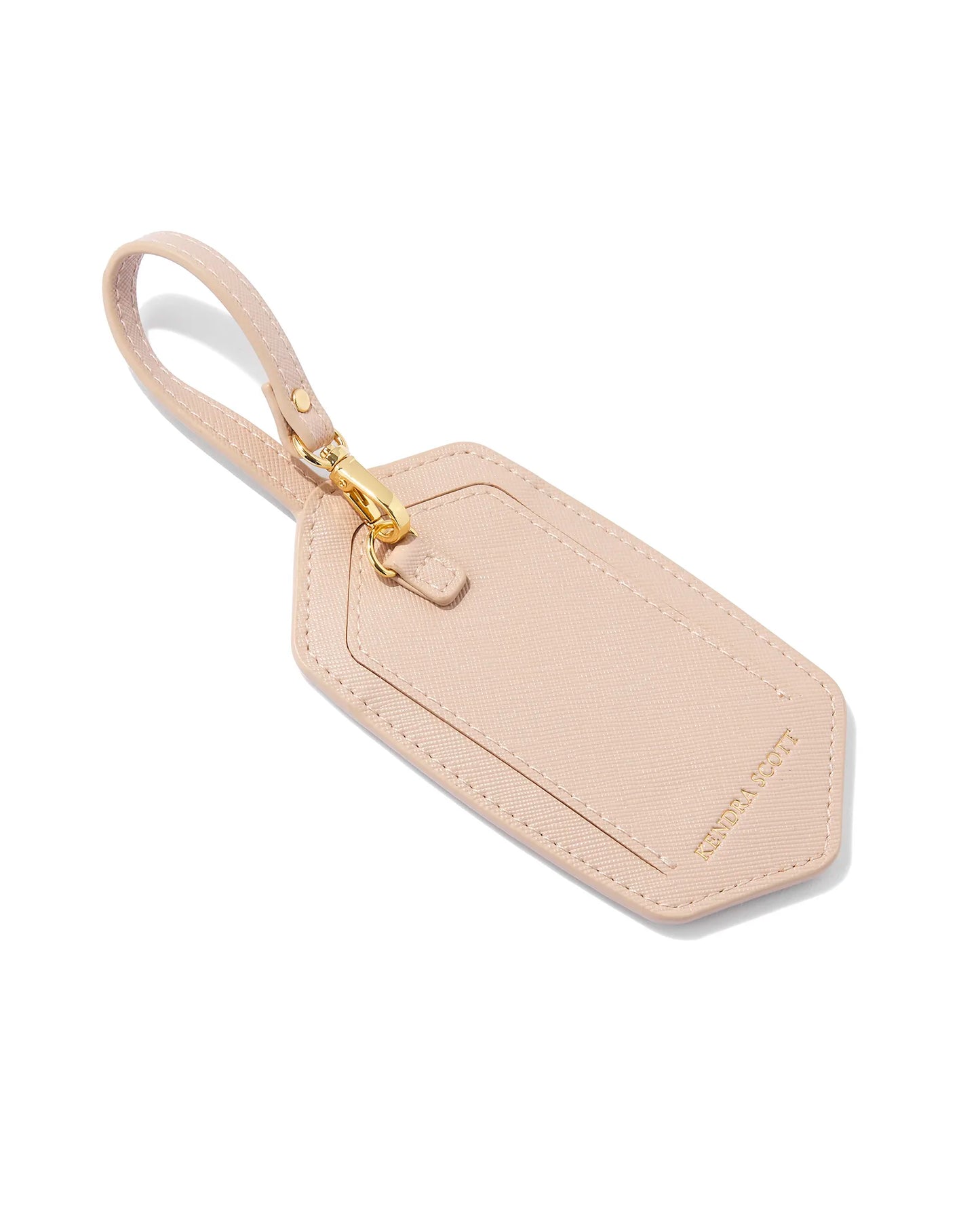 light pink luggage tag 2.5" X 5.11" (10.4" with strap)