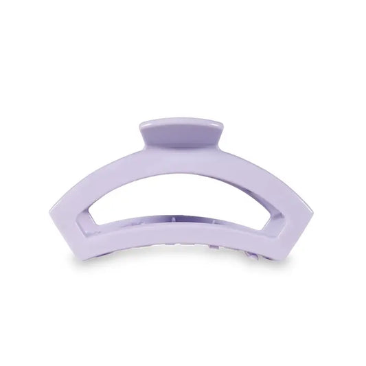 medium sized open hair clip, lilac color
