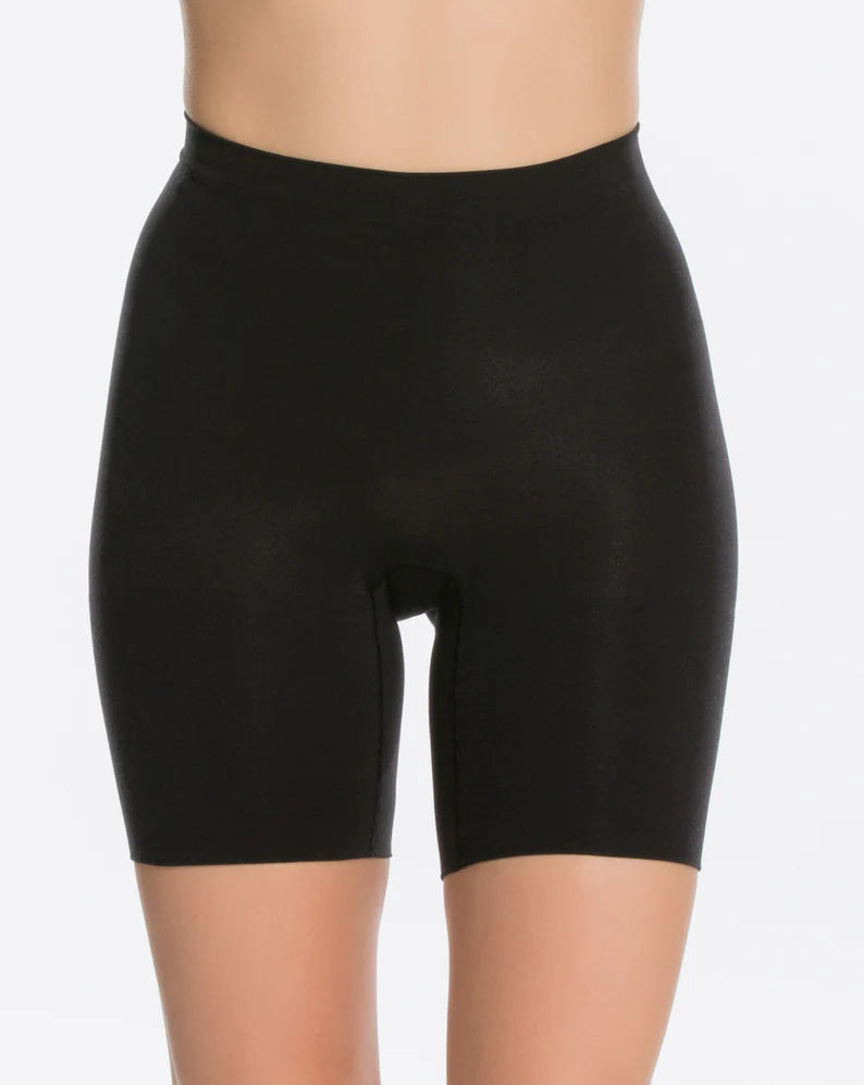 Spanx Power Short Shaping zones target the stomach and provide all-over support with gradual release for comfort and movement Cotton blend gusset – wear as underwear and eliminate VPL (Visible Panty Lines) 55% Nylon, 45% Elastane. Care: Machine Wash Cold, Gentle Cycle. Only Non-Chlorine Bleach When Needed. Tumble Dry Low. Do Not Iron. Black is pictured here. 