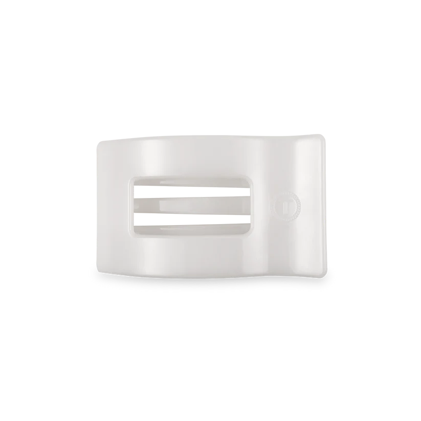 Coconut Small Flat Rectangle Hair Clip