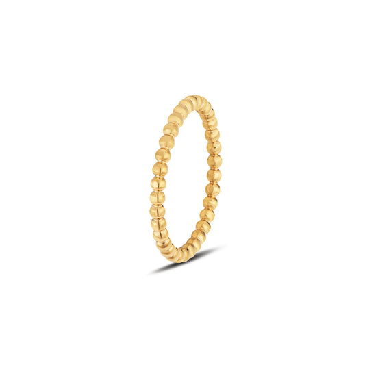dainty ball gold ring
