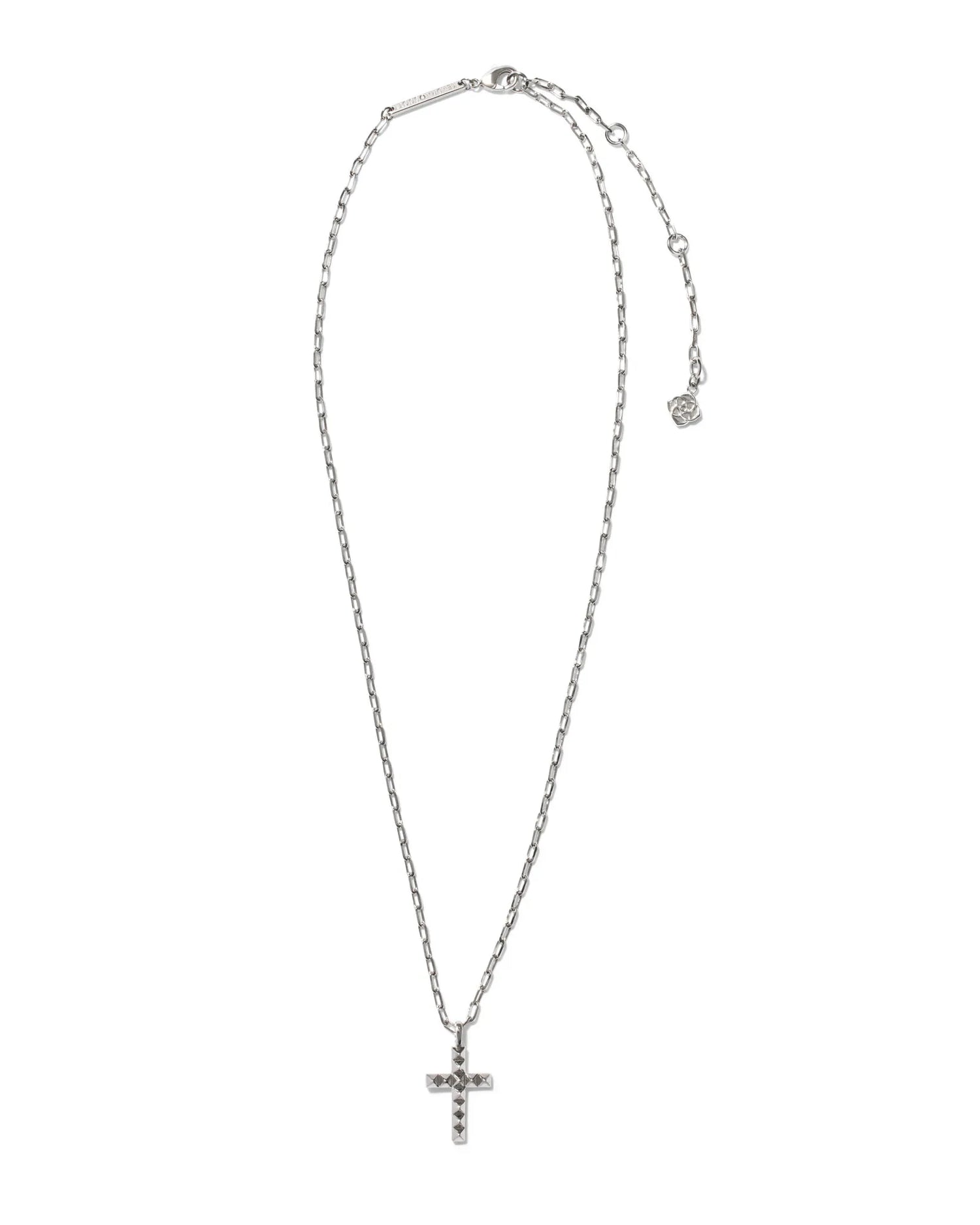 silver cross pendant necklace
