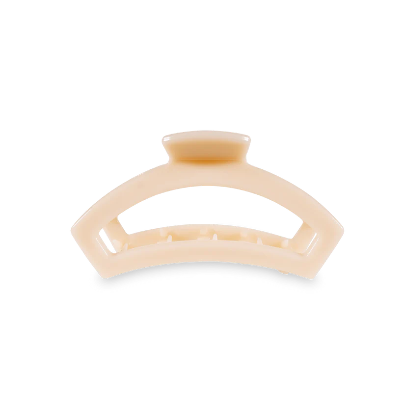 Almond beige Open Tortoise Small Claw Hair Clip