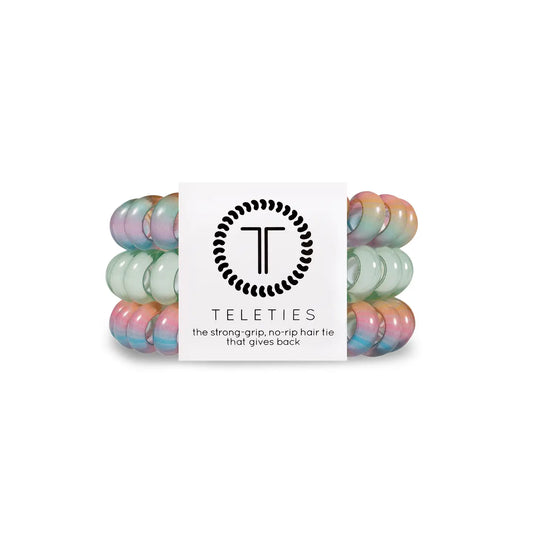 pastel mix of three teletie hair coils