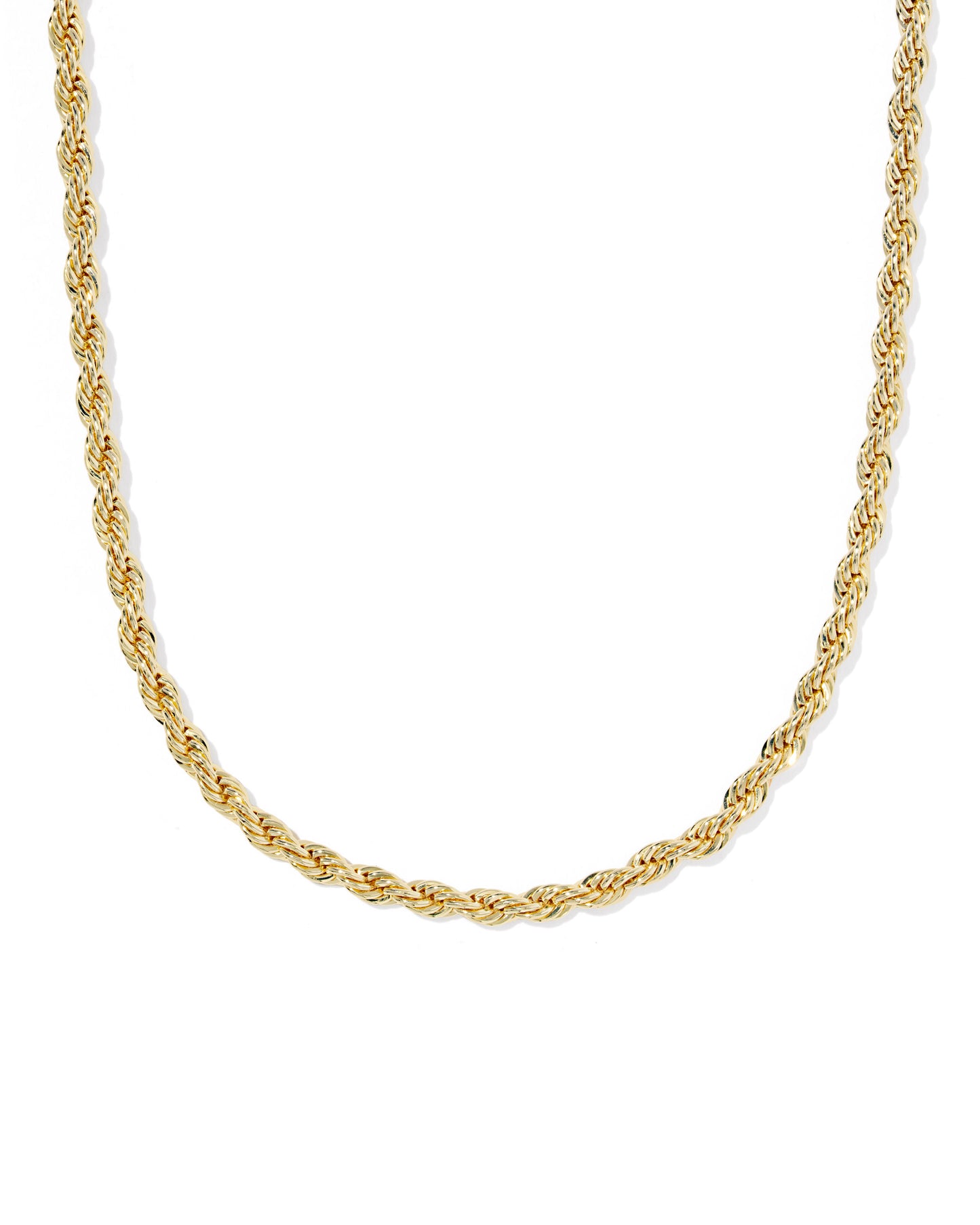 Gold Chain Necklace,  classic braided chain design