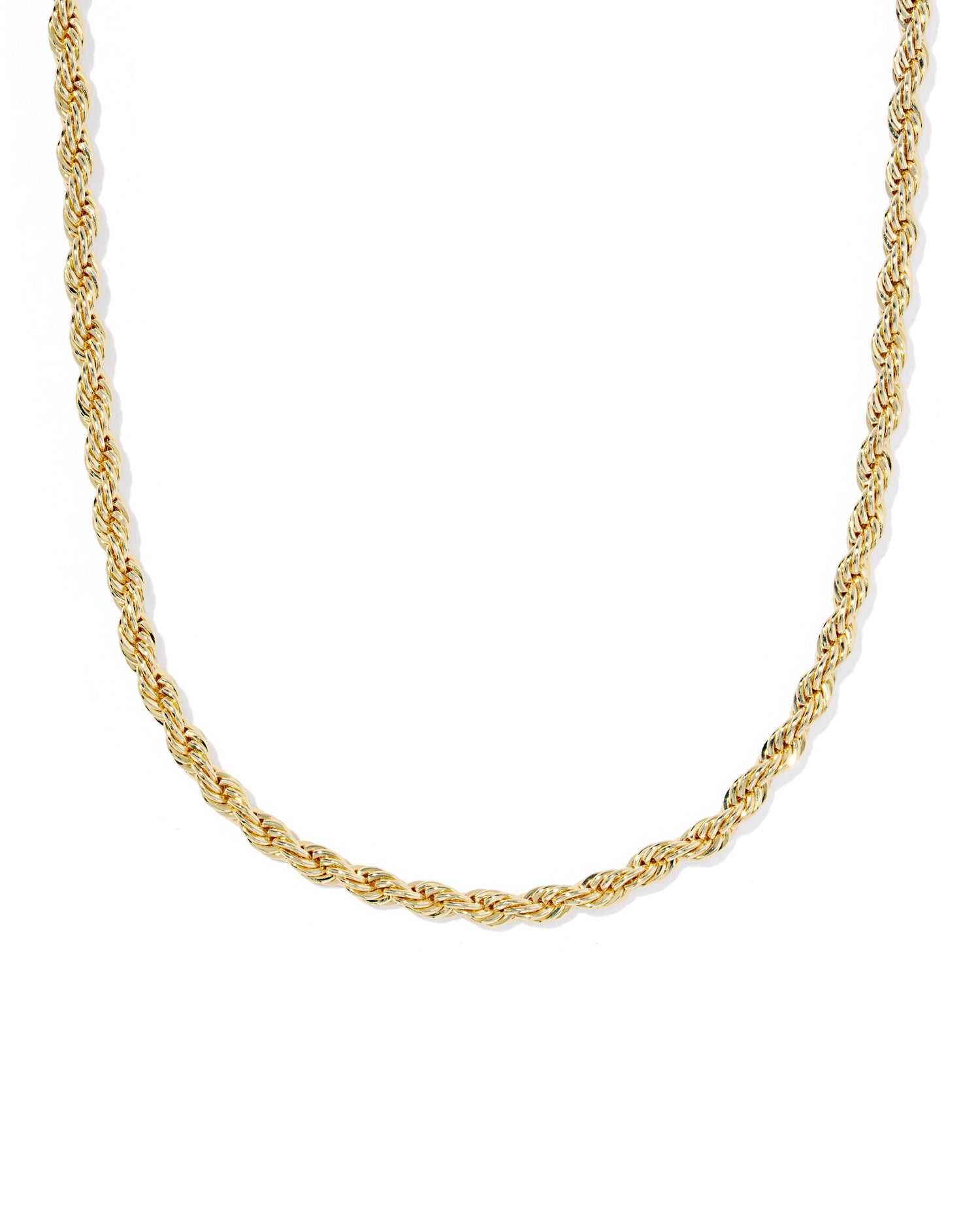 Gold Chain Necklace,  classic braided chain design