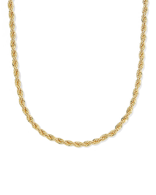 Gold Chain Necklace,  classic braided chain design