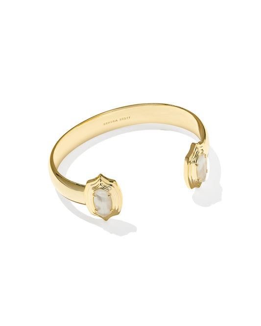 Kendra Scott Mother-of-Pearl Elton Stepped Frame Cuff Bracelet