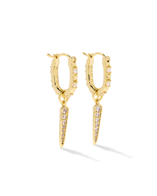 Kendra Scott Fate Charm Huggie Earrings